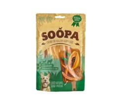 Soopa Papaya Chews Dog Treats Papaya Kaustreifen